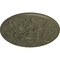 Ekena Millwork Baile Ceiling Medallion (Fits Canopies up to 6"), Hand-Painted Painted Turtle, 31 1/4"OD x 2 1/4"P CM31BAPTF - alternate 2